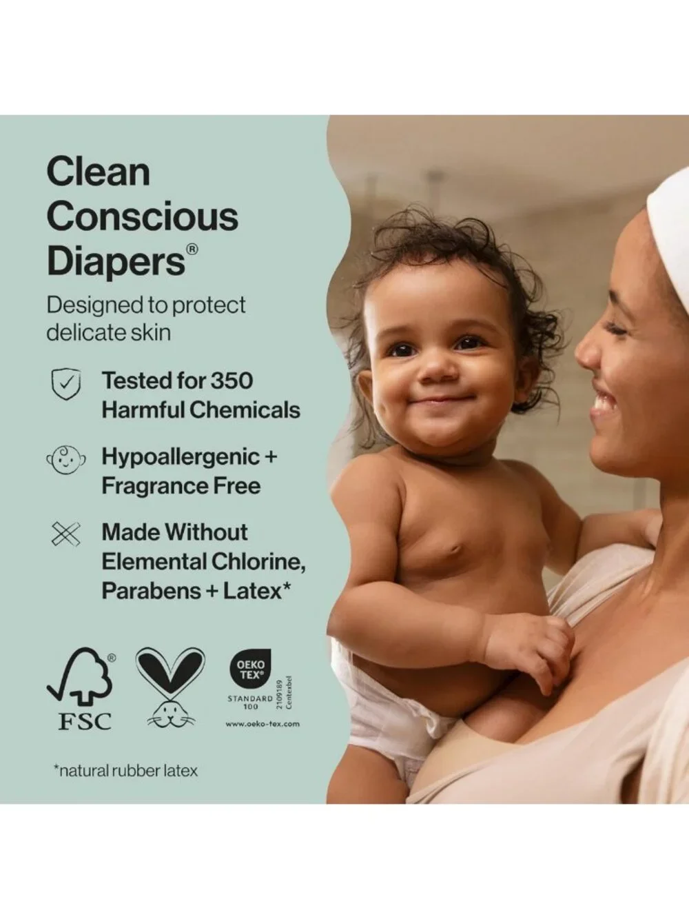 Eco-Friendly Diapers, All the Alpacas + Turtle Time, Size 1, 78 Count, Soft
